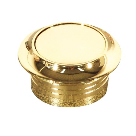 rosace + bouton doré épaisseur de porte 19 mm 
