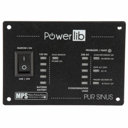 Convertisseur pure-sinus 12V 3000 Watts - Powerlib powerlib3700628272953
