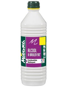 Alcool A Bruler 90° 1 Litre - MIEUXA - Equipe Ton camping-car - 3256630030413