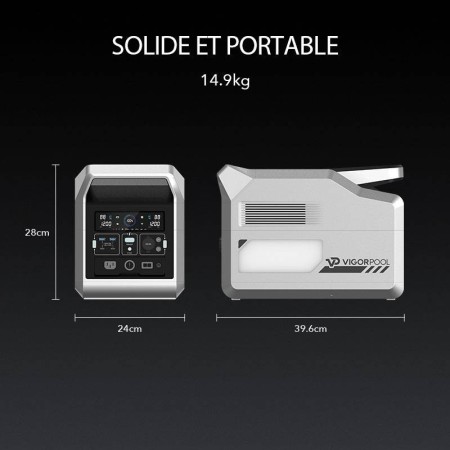 Centrale électrique portative Captain 1200 - VigorPool VIGORPOOL6975263430113