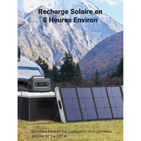 Pack complet station d'énergie 1200 Watts + panneau solaire 200 watts + sacoche - UGREEN UGREEN