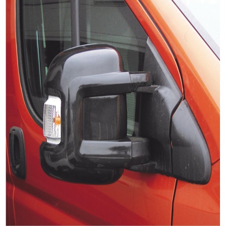 coques bumper de protection pour rétroviseur ducato, boxer et jumper rétro court à partir de 2007 - noir - milenco Milenco506010