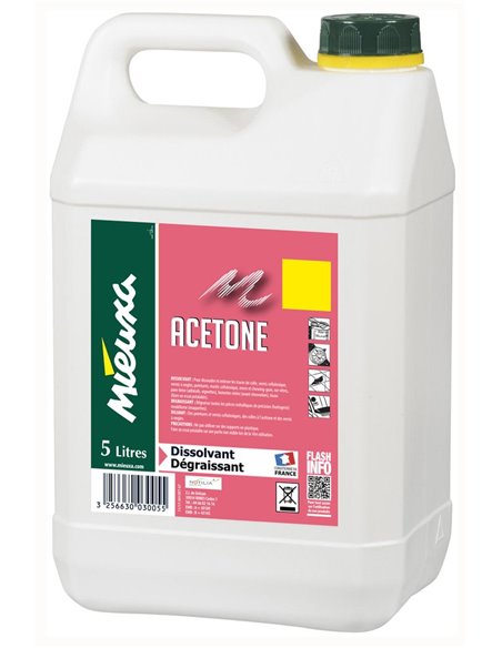 Acetone 5 Litres - MIEUXA - Equipe Ton camping-car