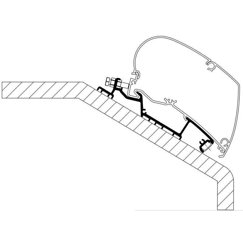 adaptateur de stores niesman smove modèle 7.4b/e - 3.50m - thule Thule5415182045803