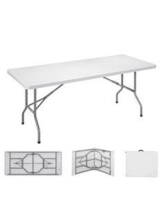 Table Pliante 180x74x74cm Tube Ø22x1.0mm Edm - Equipe Ton camping-car - 8425998751307