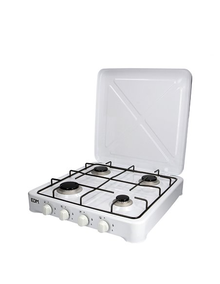 Cuisiniere A Gaz Emaille 4 Feu 50x50x12cm Edm - Equipe Ton camping-car