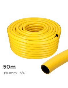 Tuyau Agricole Jaune Ø Intérieur 19mm Ø Extérieur 25mm (3/4'') Rouleau 50m Edm - Générique - 8426998741312