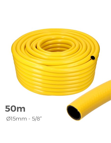 Tuyau Agricole Jaune Ø Intérieur 15mm Ø Extérieur 20mm (5/8'') Rouleau 50m Edm - Equipe Ton camping-car