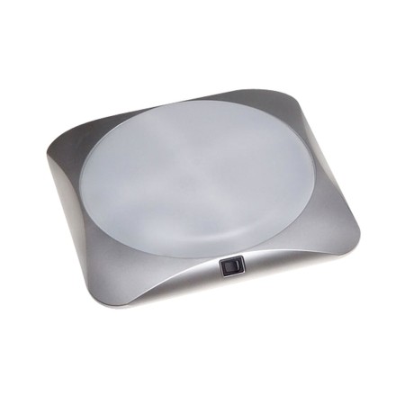 plafonnier carré à leds max gris 3700628215745