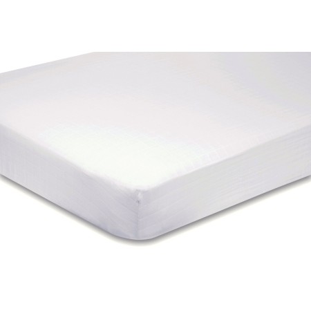draps de rechange pour prêt-à-dormir uni blanc 130 x 200 cm coupe à gauche 3700628218531