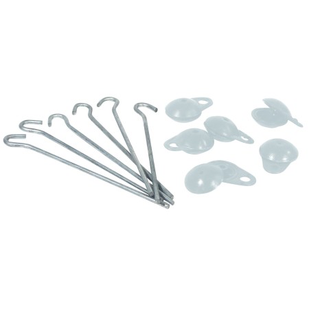 oeillets + piquets de fixation au sol - gris - arisol Arisol3700628274735