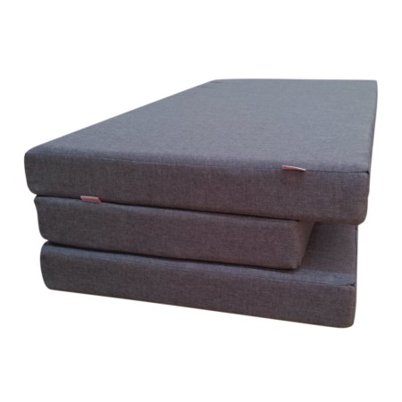 matelas-banquettes 3 éléments (lxl) 180-200 cm x 80-110 cm hr25 + mémoire de forme épaisseur 7cm + 3 cm 