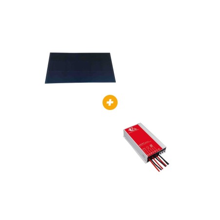 pack panneau solaire ibc + régulateur mppt bluetooth panneau 155w régulateur 15a - eza EZA
