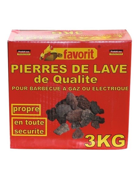 Pierre de lave 3 kg barbecue - FAVORIT - Equipe Ton camping-car