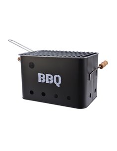 Grille Barbecue Noire 21x32.5x21cm Bbq - Equipe Ton camping-car - 8720093635683