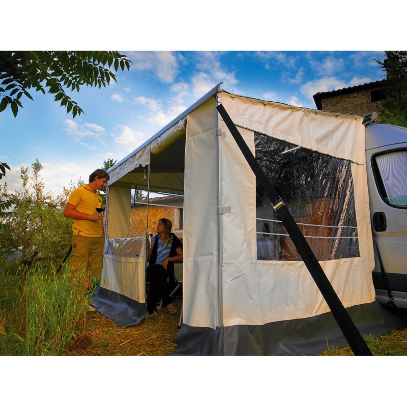 façade safari room h 1,85 m long store 5,00 m gris alas - thule Thule