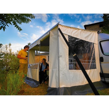 façade safari room h 1,85 m long store 5,00 m gris alas - thule Thule