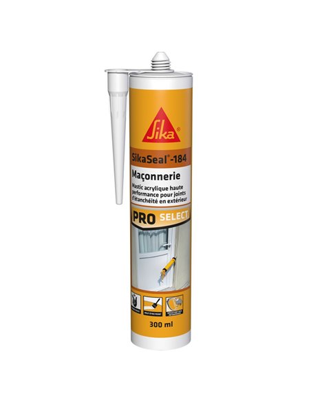 Mastic colle acrylique blanc 300 ml SIKASEAL maçonnerie - SIKA - Equipe Ton camping-car