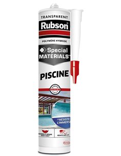 Mastic Extrême Piscine Translucide Cartouche 280ml - RUBSON - Equipe Ton camping-car - 3178041350556