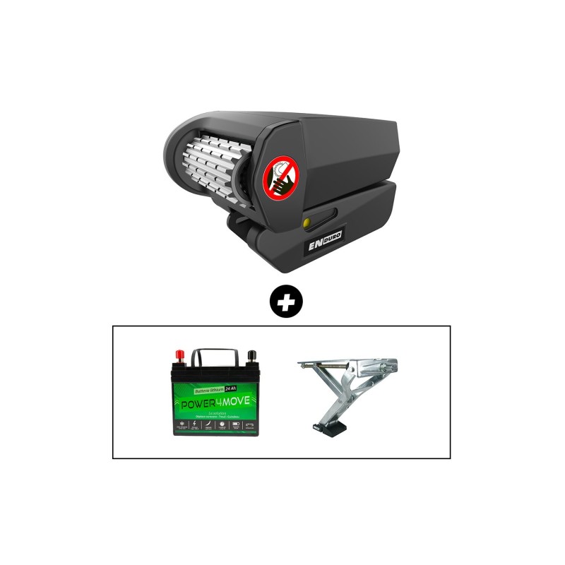 pack déplace-caravane + vérins electriques as201 + batterie lithium - déplace-caravane em313a - vérinschassis bpw - enduro Endur