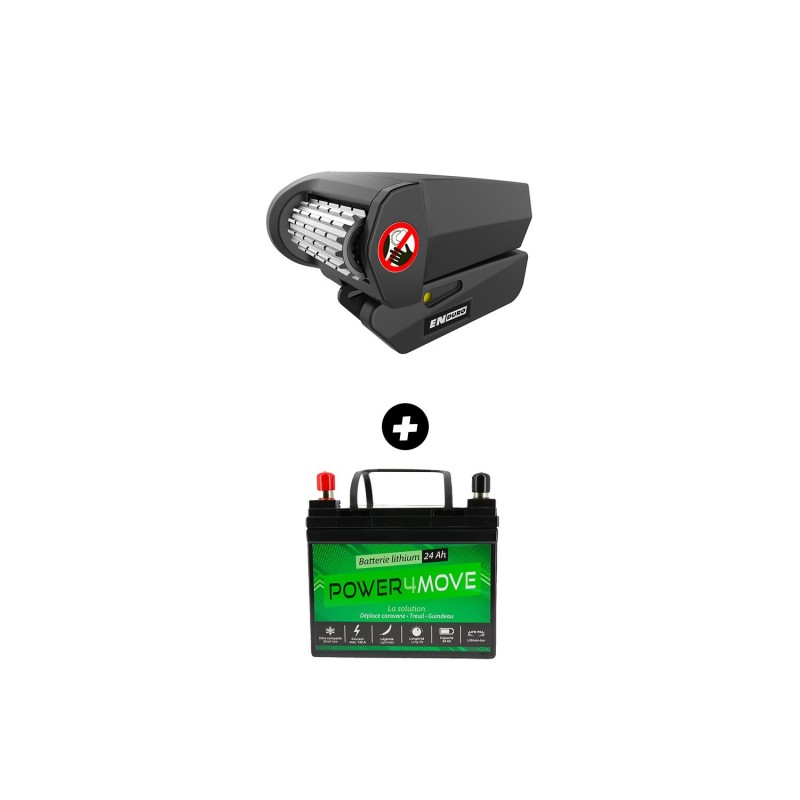 pack déplace-caravane + batterie lithium - déplace-caravane em313a - enduro Enduro