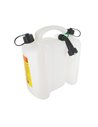 Jerrican double usage TECOMEC, blanc, d'une contenance de 3 + 6 litres. Norme UN: 3H1W/Y/150/D - Equipe Ton camping-car