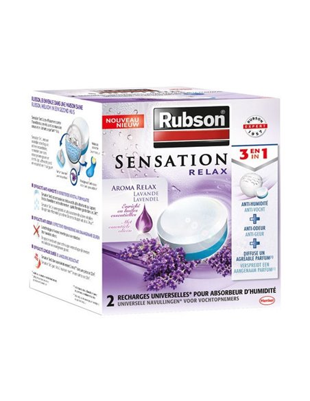 Recharge Sensation Aroma Relax  X2 - RUBSON - Equipe Ton camping-car