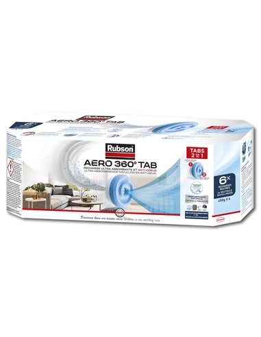 Recharge Aero 360° Pack 6 Tabs - RUBSON - Equipe Ton camping-car - 3178040677739