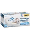 Recharges Galet pour absorbeur d'humidité 4x500g neutre - SEKO - Equipe Ton camping-car - 3240211010376