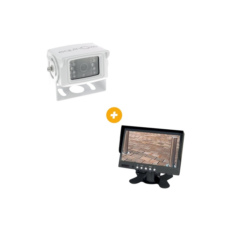 pack caméra + ecran - caméra filaire blanche 18 leds - inovtech Inovtech