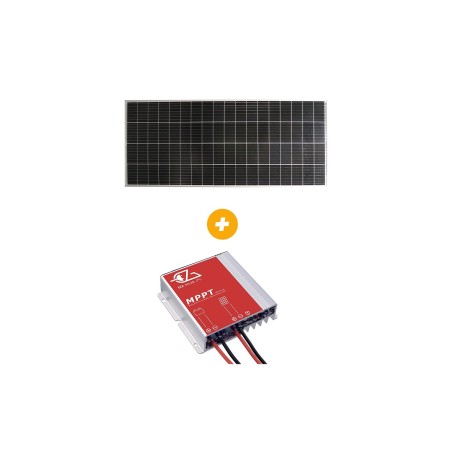 pack panneau solaire e-ssential + régulateur mppt panneau 155w / régulateur 10a - eza EZA