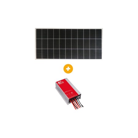 pack panneau solaire e-ssential + régulateur mppt panneau 200w / régulateur 20a - eza EZA