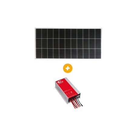 pack panneau solaire e-ssential + régulateur mppt panneau 200w / régulateur 20a - eza EZA