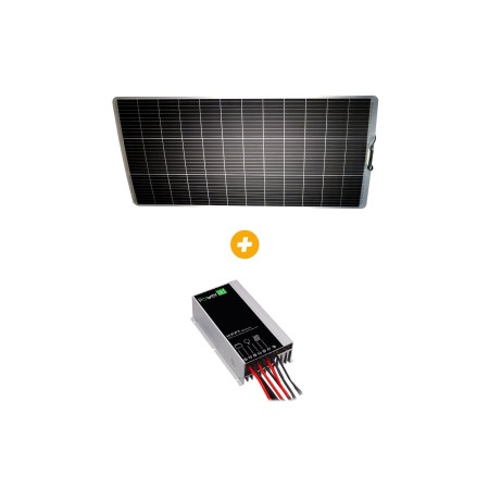 pack panneau solaire semi-flex perc + régulateur mppt panneau 180w / régulateur 10a - eza EZA