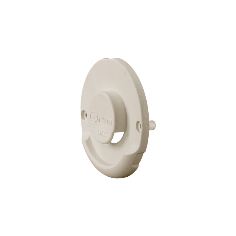 partie extérieure pour kit cheminée latérale zr80 blanc crème - truma Truma