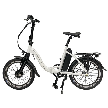 vélo à assistance électrique pliant folky blanc 11ah - vepli 3700628272007
