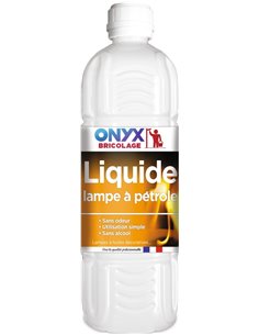 Liquide pour lampe à pétrole  neutre flacon 1 litre - ONYX - Equipe Ton camping-car - 3183940303718