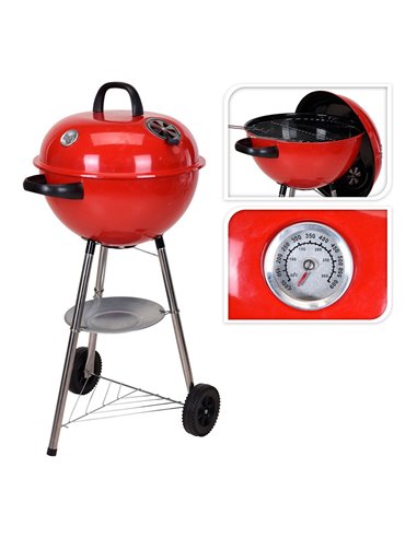 Barbecue Sphérique Ø47x90cm Avec Thermomètre - Equipe Ton camping-car - 8719987502804