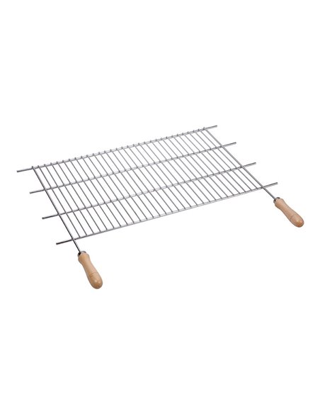 Barbecue En Zinc. Manches En Bois Sauvique 80x40cm - Equipe Ton camping-car