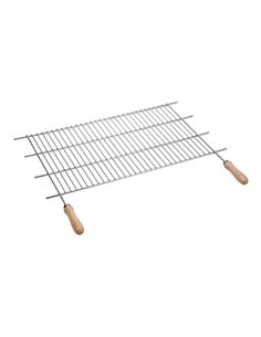 Barbecue En Zinc. Manches En Bois Sauvique 70x40cm - Equipe Ton camping-car - 8423171024705