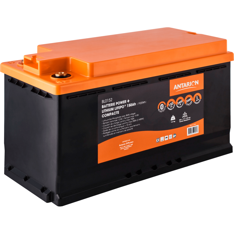 batterie lithium 165ah power + antarion connectée - antarion