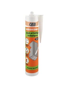 Gebsicone S mastic silicone noir cartouche 310ml - GEB - Equipe Ton camping-car - 3283988900549