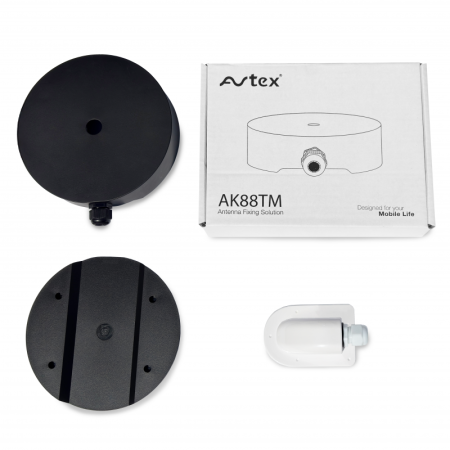 base de fixation pour antenne 5g avtex : fourgon - avtex