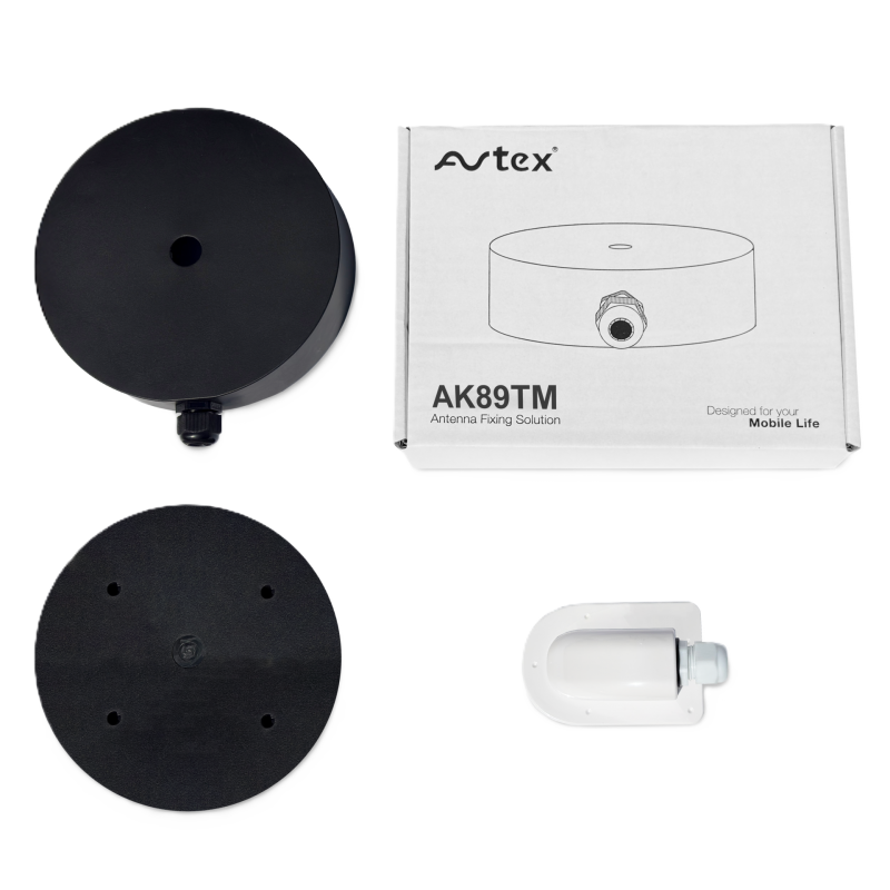 base de fixation pour antenne 5g avtex : camping-car - avtex