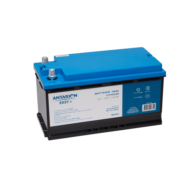 batterie lithium connectã©e 150ah easy + - antarion easy +