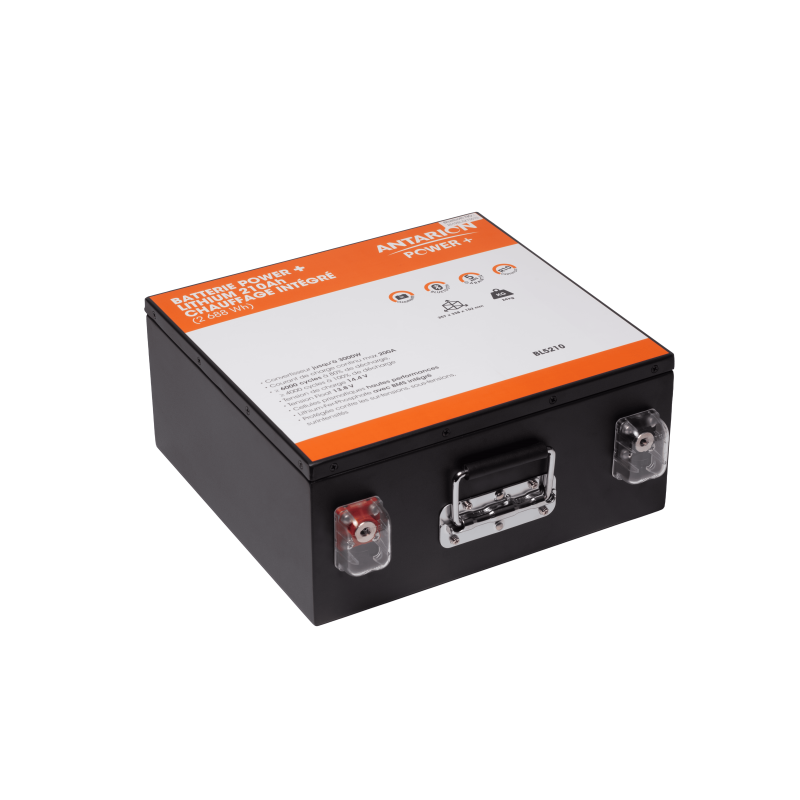 batterie lithium 210ah power + antarion connectã©e slim avec chauffage - antarion power +