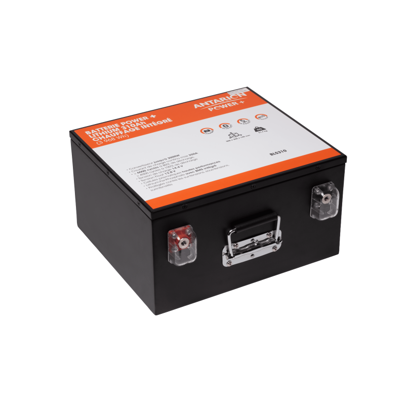 batterie lithium 310ah power + antarion connectã©e slim avec chauffage - antarion power +