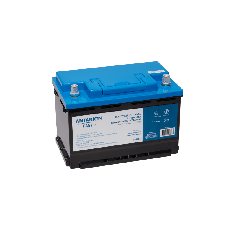 batterie lithium connectã©e 100ah easy avec chauffage + l3 format - antarion easy +