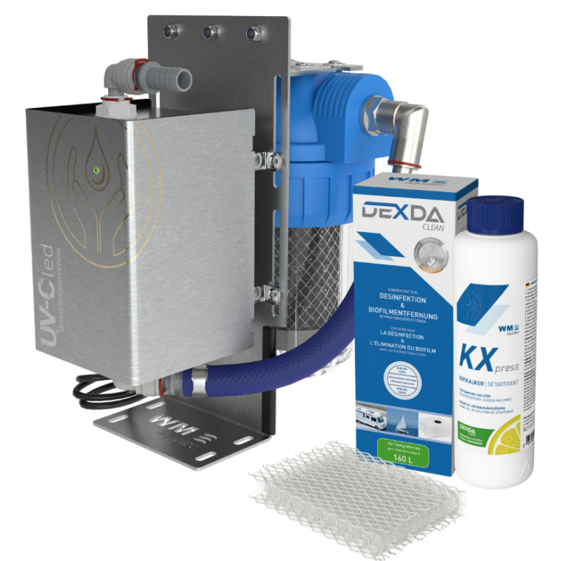solution complã¨te steel hygiã¨ne de l`eau pour les rã©servoirs jusquâ´ã  100 litres - wm aquatec