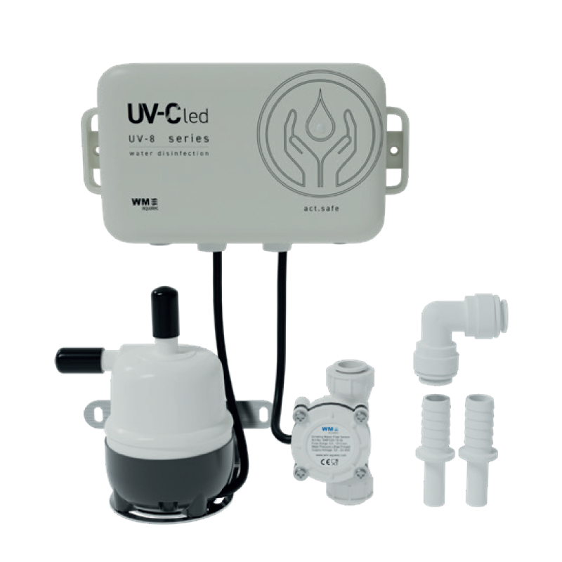 kit unite uv-c led uv-8 safe - wm aquatec